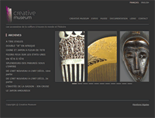 Tablet Screenshot of creative-museum.com